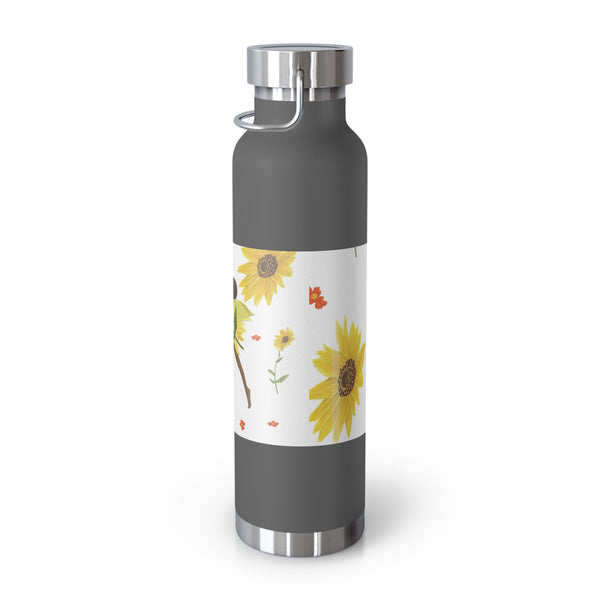 Sunflower Faerie Copper Vacuum Insulated Bottle, 22oz