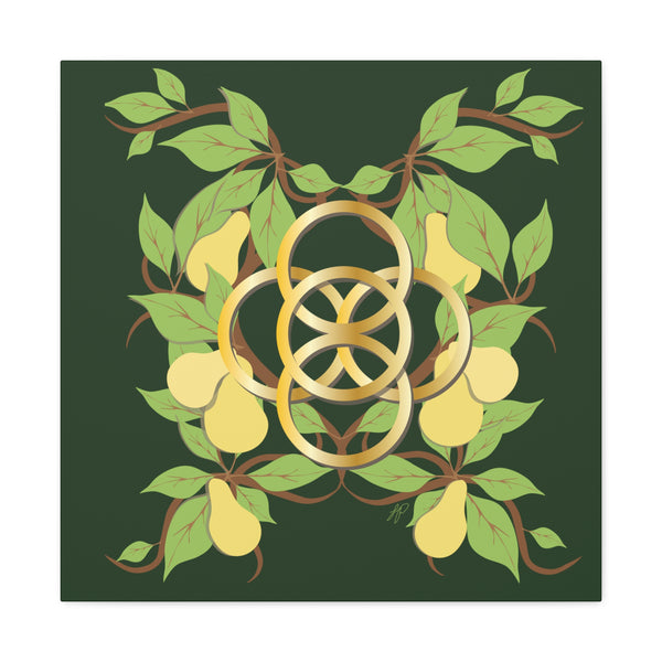 Five Golden Rings of Christmas  Canvas Gallery Wraps