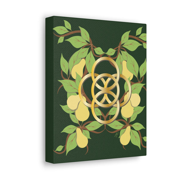 Five Golden Rings of Christmas  Canvas Gallery Wraps