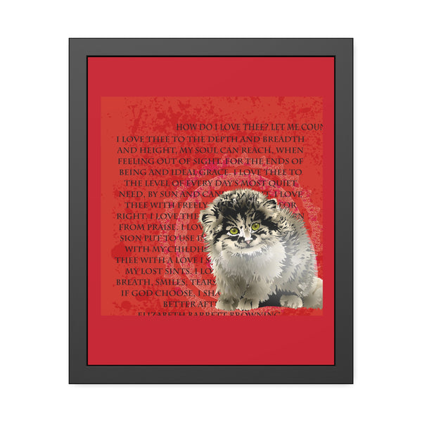 Love Pallas Cat Framed Paper Posters