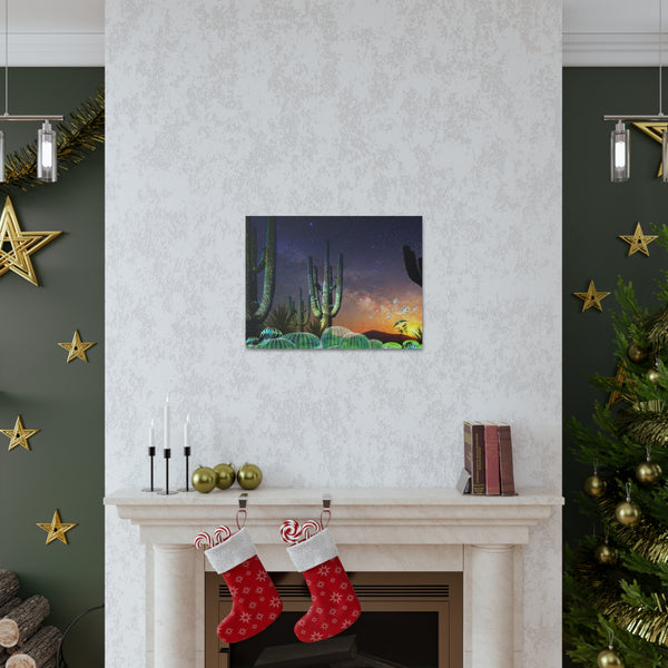 Cactus Glow Canvas Gallery Wraps