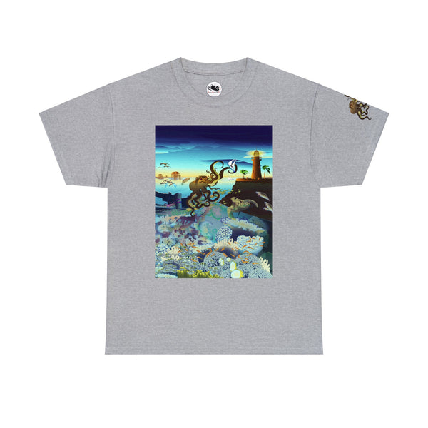 Above and Below Unisex Heavy Cotton Tee