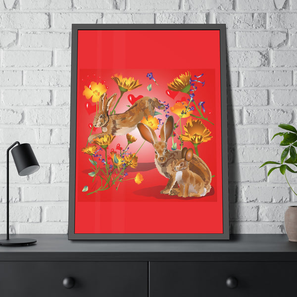 Jackrabbit Love Framed Paper Posters