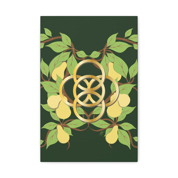 Five Golden Rings of Christmas  Canvas Gallery Wraps