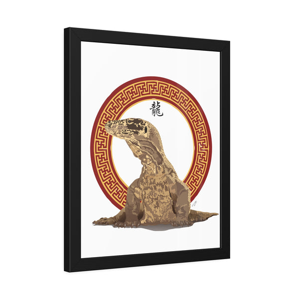 Komodo Dragon Framed Paper Posters