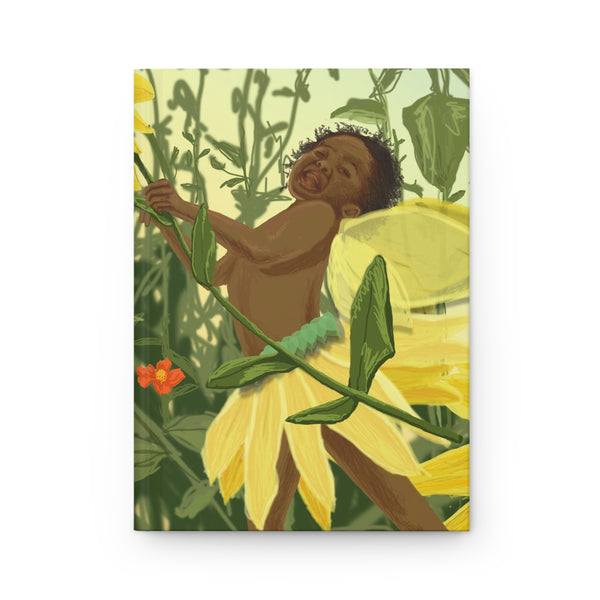 Sunflower Fairy Hardcover Journal Matte