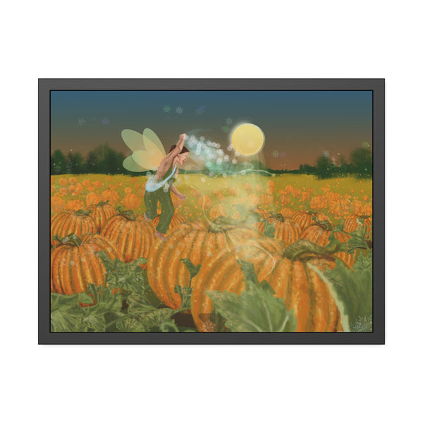 Pumpkin Fairy Framed Paper Posters