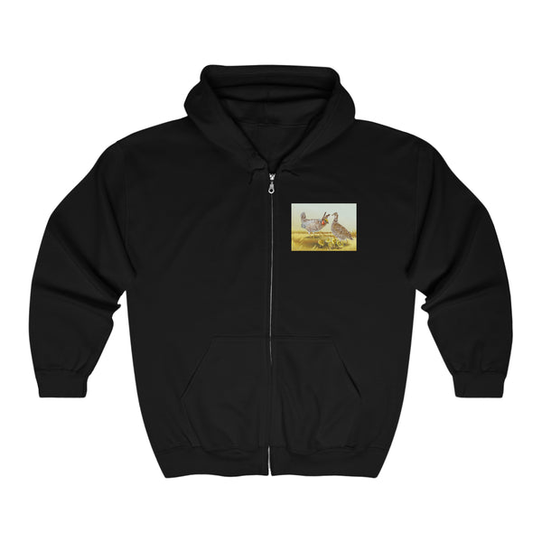 Lesser Prairie Chicken Unisex Heavy Blend™ Full Zip Hooded Sweatshirt