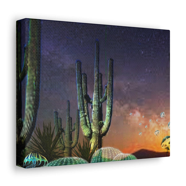Cactus Glow Canvas Gallery Wraps
