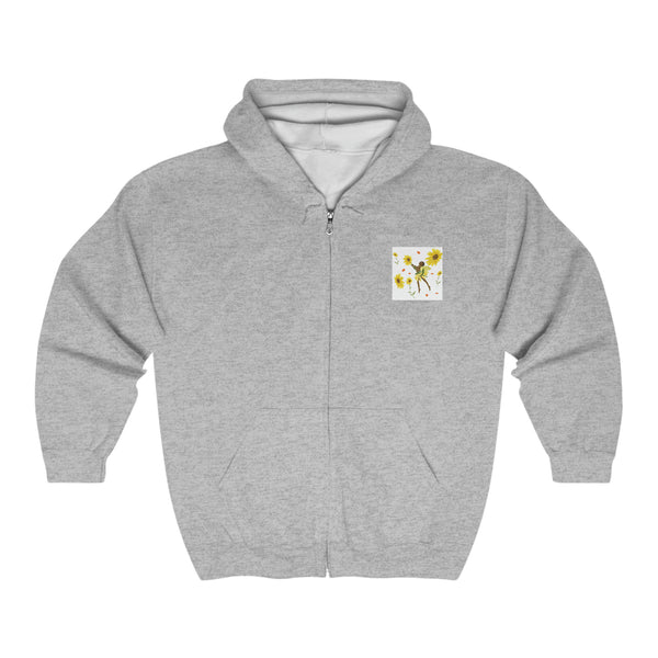 Sunflower Fairy Unisex Heavy Blend™ Full Zip Hooded Sweatshirt