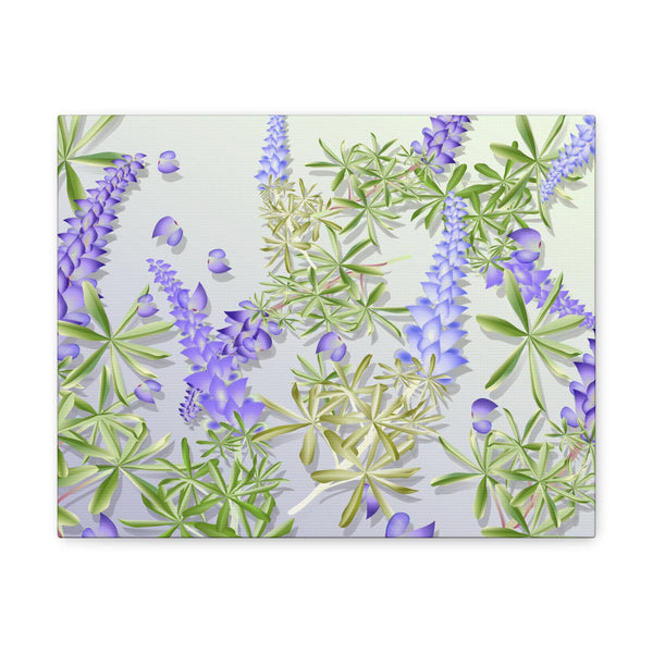 Blue Bonnet Lupins Gallery Wraps