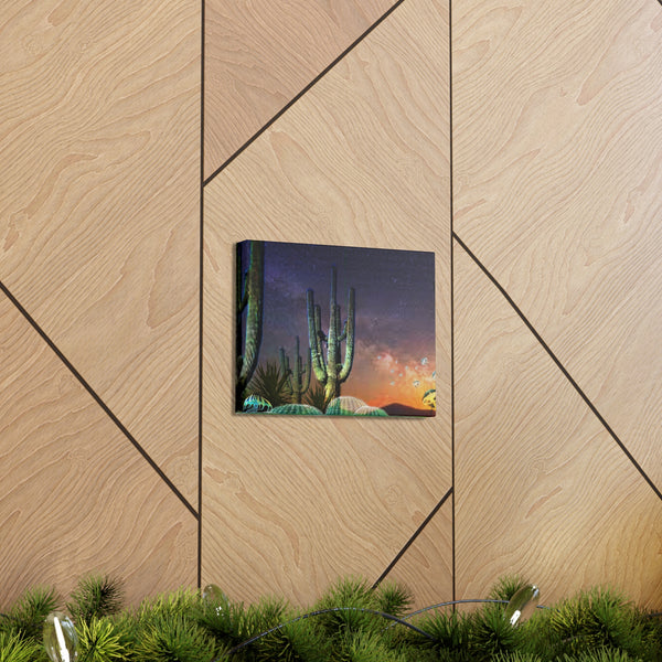 Cactus Glow Canvas Gallery Wraps