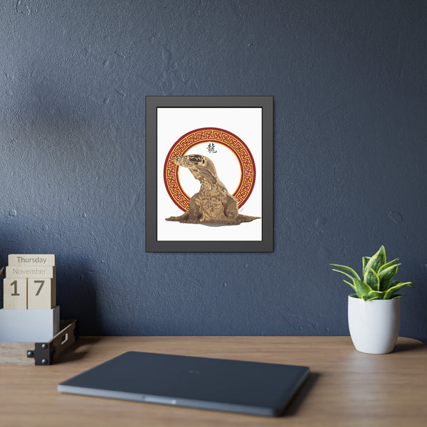 Komodo Dragon Framed Paper Posters