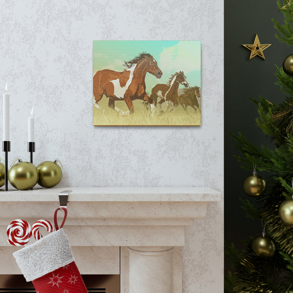 Wild Mustangs Gallery Wraps