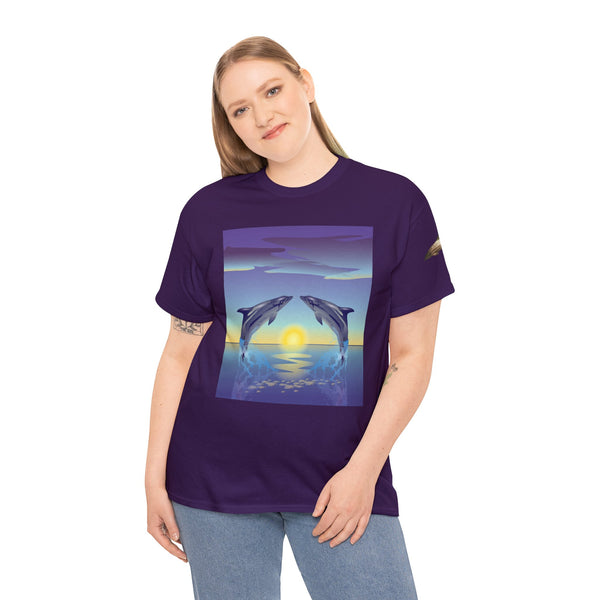 Dolphin Love Unisex Heavy Cotton Tee