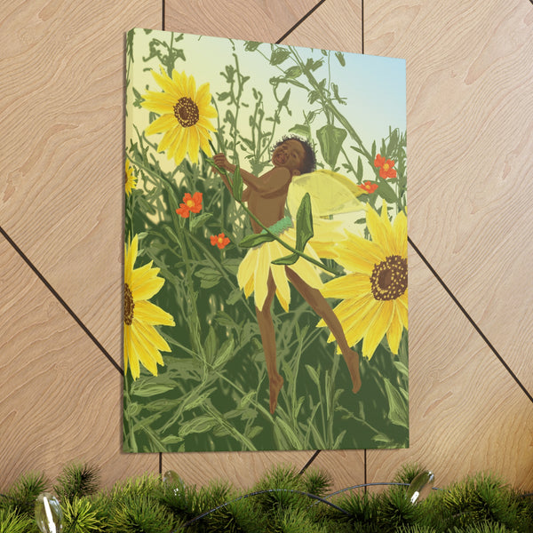 Sunflower Fairy  Canvas Gallery Wraps