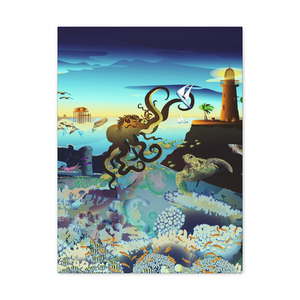 Above and Below Biscayne Bay  Canvas Gallery Wraps