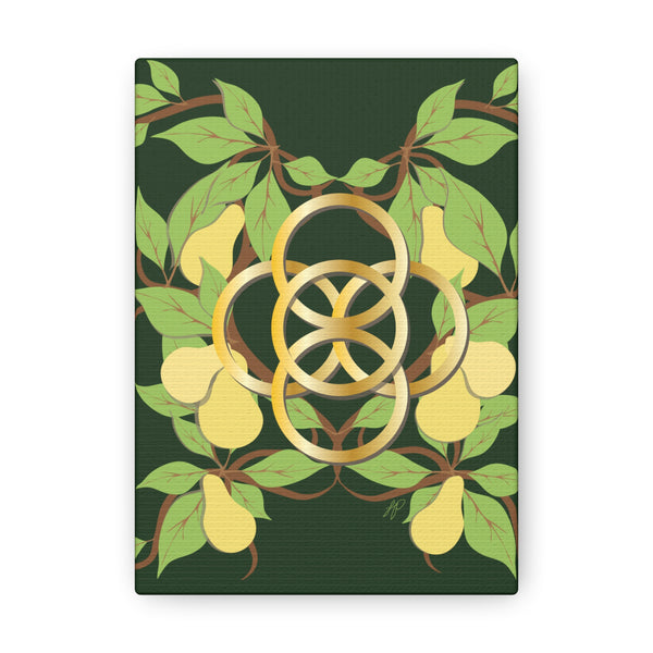 Five Golden Rings of Christmas  Canvas Gallery Wraps