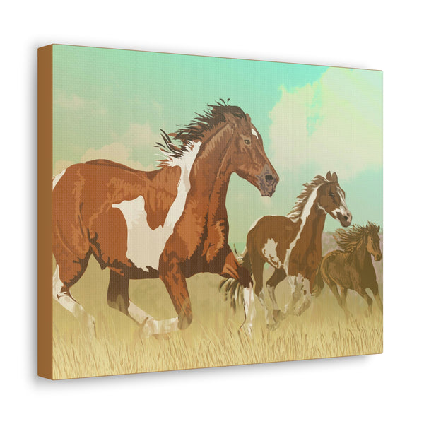 Wild Mustangs Gallery Wraps