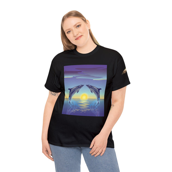 Dolphin Love Unisex Heavy Cotton Tee