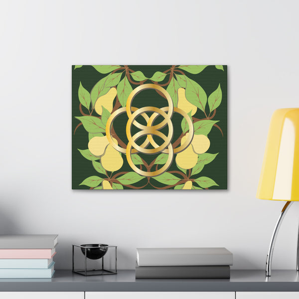 Five Golden Rings of Christmas  Canvas Gallery Wraps