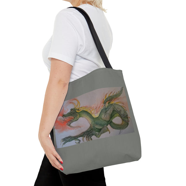 Doodle Dragon AOP Tote Bag