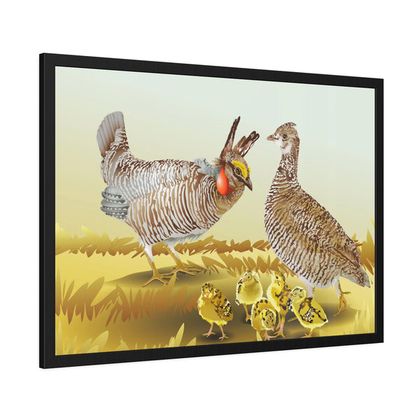Prairie Chickens Framed Paper Posters
