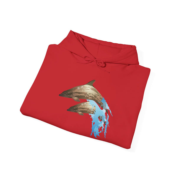 Dolphin Love Unisex Heavy Blend™ Hooded Sweatshirt