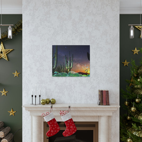 Cactus Glow Canvas Gallery Wraps