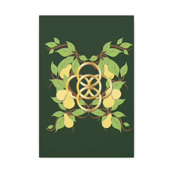 Five Golden Rings of Christmas  Canvas Gallery Wraps