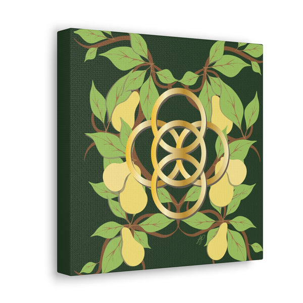 Five Golden Rings of Christmas  Canvas Gallery Wraps