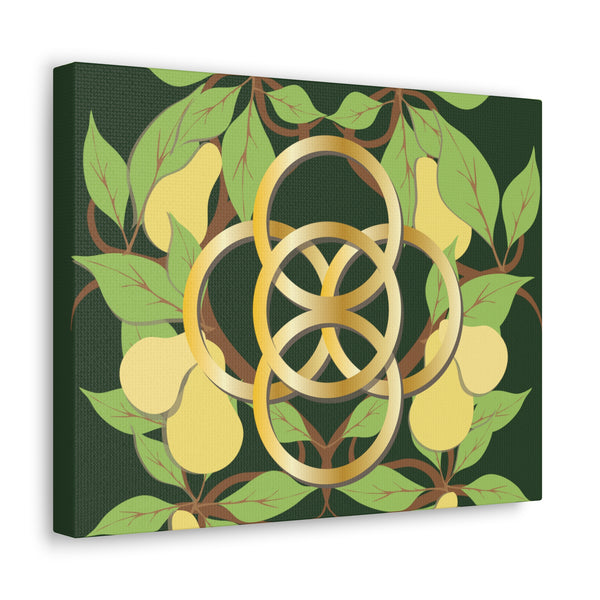 Five Golden Rings of Christmas  Canvas Gallery Wraps