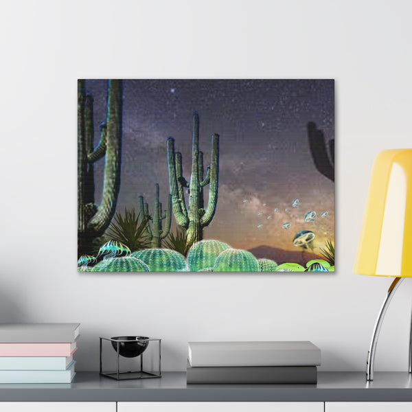 Cactus Glow Gallery Wraps