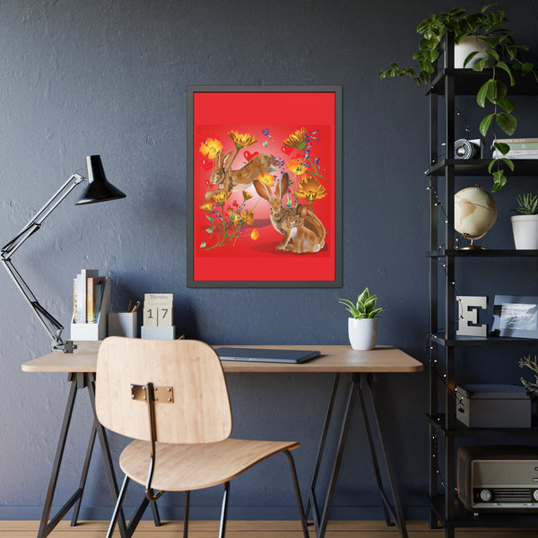 Jackrabbit Love Framed Paper Posters
