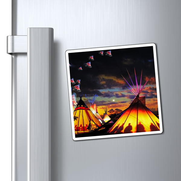 Glowing Teepees Magnet