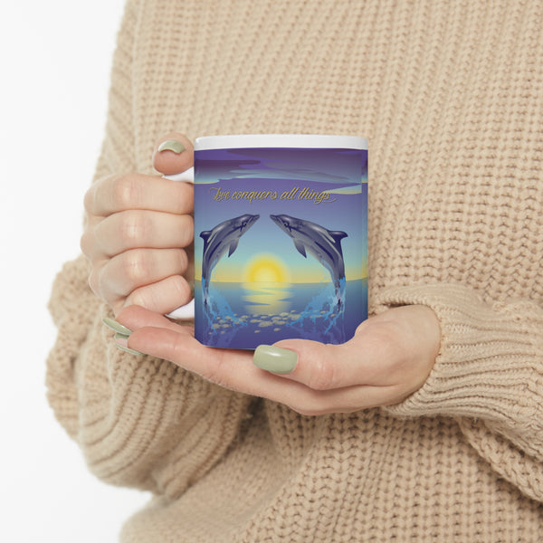 Dolphin Love Ceramic Mug 11oz