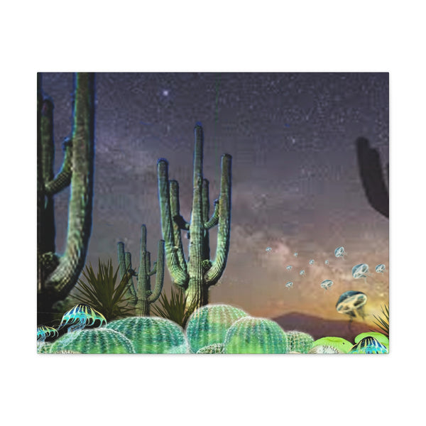 Cactus Glow Gallery Wraps