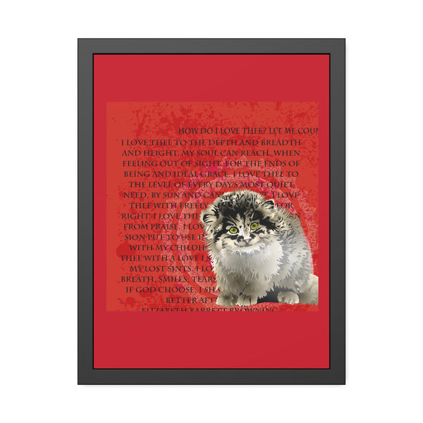 Love Pallas Cat Framed Paper Posters