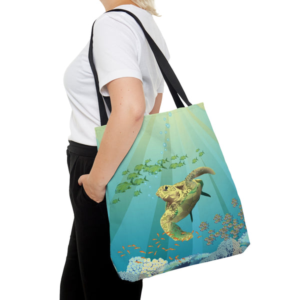 Sea Life AOP Tote Bag