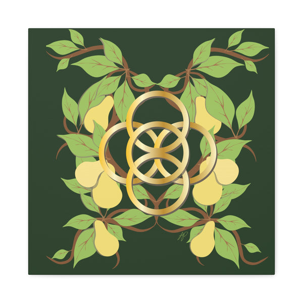 Five Golden Rings of Christmas  Canvas Gallery Wraps