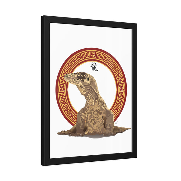 Komodo Dragon Framed Paper Posters