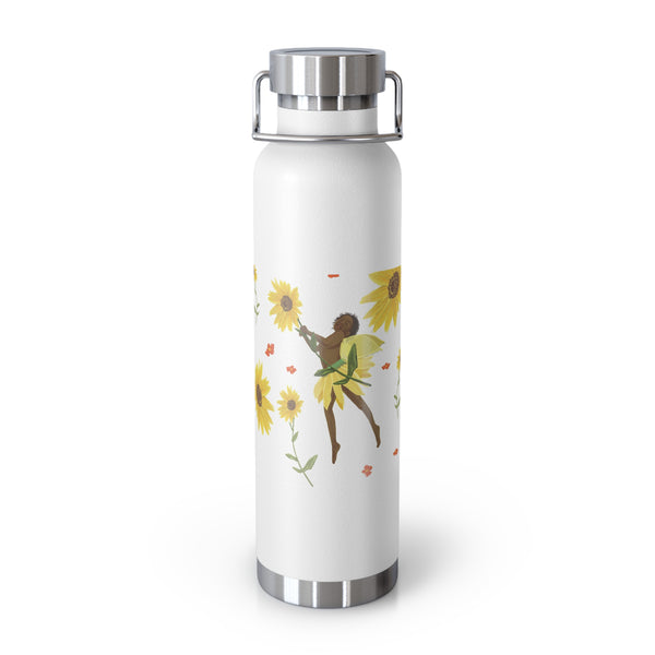 Sunflower Faerie Copper Vacuum Insulated Bottle, 22oz
