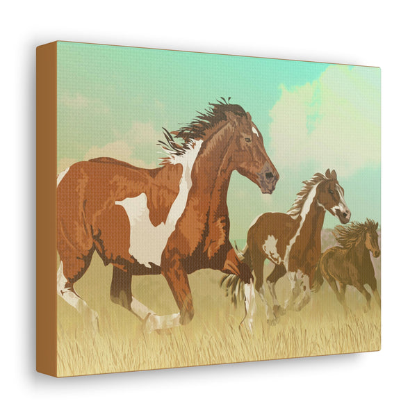 Wild Mustangs Gallery Wraps