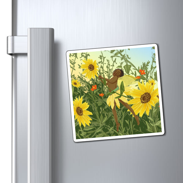 Sunflower Fairy Magnet
