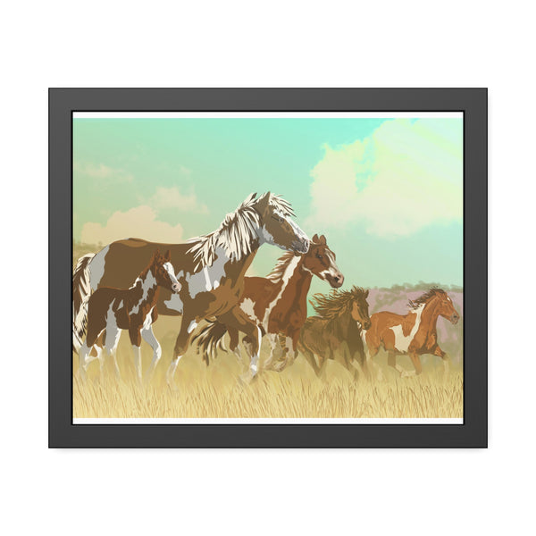 Mustangs Framed Paper Posters