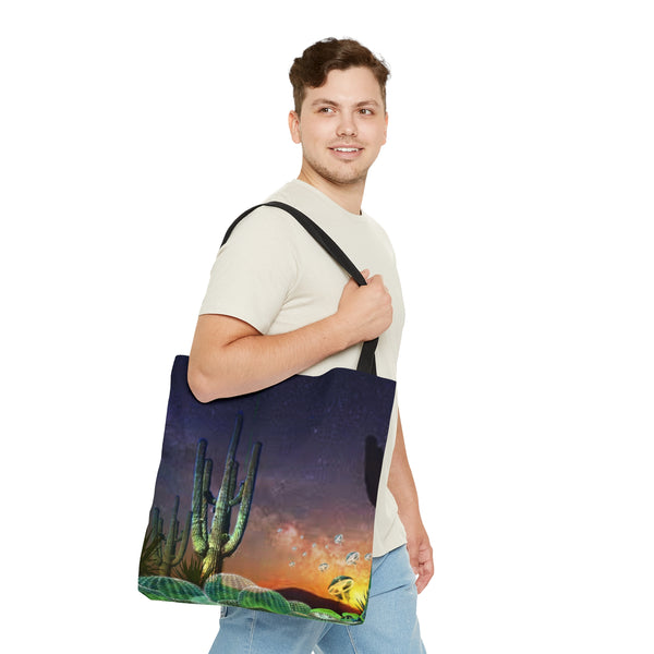 Cactus Glow AOP Tote Bag