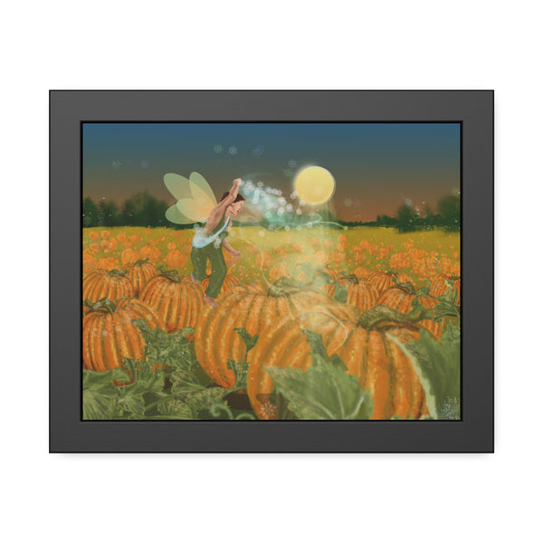 Pumpkin Fairy Framed Paper Posters