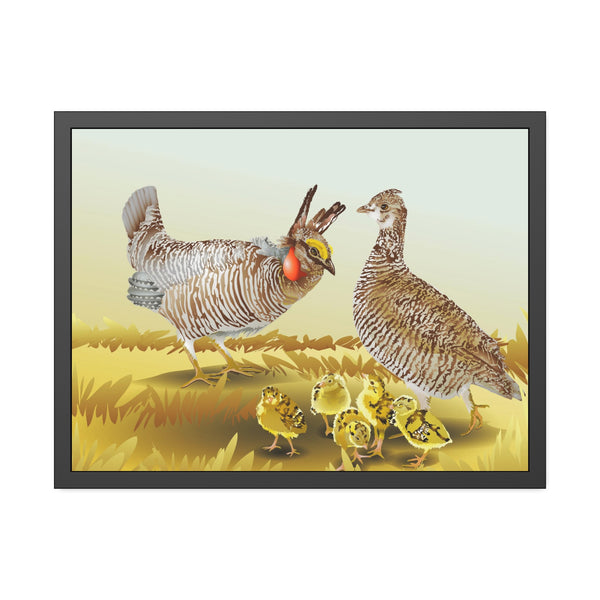 Prairie Chickens Framed Paper Posters
