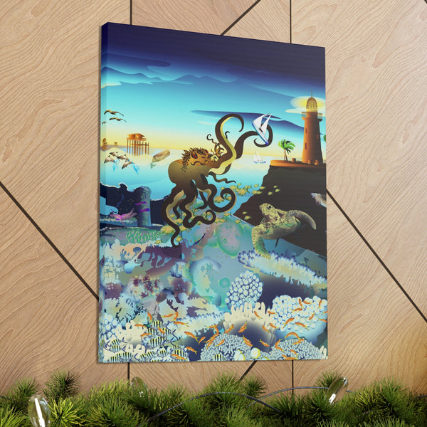 Above and Below Biscayne Bay  Canvas Gallery Wraps