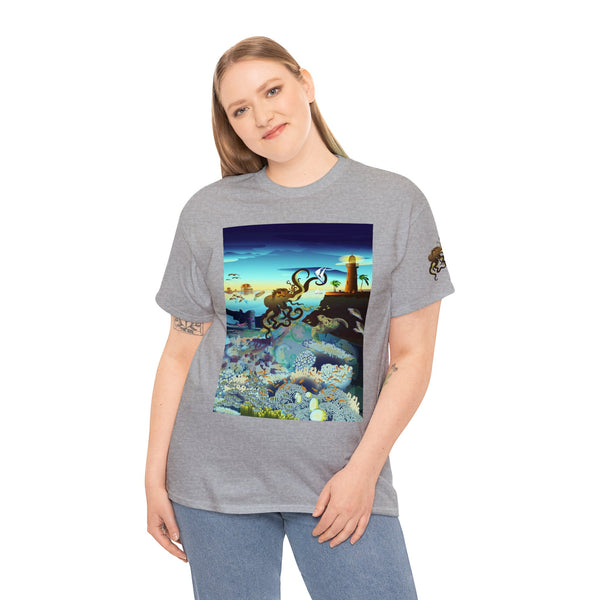 Above and Below Unisex Heavy Cotton Tee